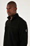 Slim Fit Half Zipper Soft Texture Fleece-Lined Cold-Proof Winter Fleece Men's Polar 590 - 4