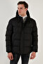 Zippered Pocket Slim Fit Hooded Puffer Coat Men's Coat 5711050 - 6