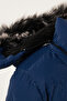 Plush Lined Hooded Winter Coat with Removable Collar Girls' Coat 5761905 - 6