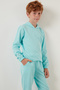 Hooded 100% Cotton Kids Suit with Pockets Unisex Kids Suit 5922021 - 3