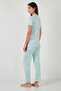 Regular Fit Shirt Collar Short Sleeve Pajama Set Pajama Set 65780124 - 7