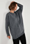 Crew Neck Ripped Knit Sweater Sweater 4616167 - 4