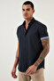 Cotton Slim Fit Button Collar Short Sleeve Shirt Men Shirt Cf21S 112546 - 3