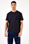 Plaid Cotton Regular Fit Short Sleeve Pajama Set Men's Pajama Set6572002 - 2
