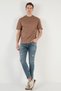 Cotton Relaxed Fit Crew Neck T Shirt Men's T SHIRT5902702 - 3