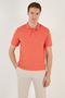 Cotton Regular Fit Buttoned Polo Collar T Shirt Men's POLO NECK T SHIRT5902739 - 3