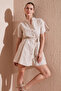 Cotton Striped Regular Fit Mini Dress DRESS 611EL377 - 3