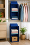 Children's Room Hanging Closet Organizer 2 Tiers 28x28x56cm Blue Dd125 - 2