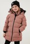 Girl's Winter Coat with Faux Fur Collar, Plush Lining, Removable Hooded Slim-Fit Winter Coat 5