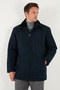 Regular Fit Detachable Fur Collar Detailed Lined Cashmere Coat Men's Coat 58400217 - 3