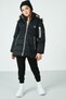 Hooded Coat with Faux Fur Collar and Pockets Girls' COAT 6035054 - 2