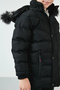 Faux Fur Plush Lined Detachable Hooded Coat for Boys 5763028 - 7