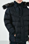 Faux Fur Plush Lined Detachable Hooded Coat for Boys 5763028 - 6
