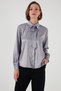 Regular Fit Satin Shirt with Tie Detail Shirt 611Go00159 - 5