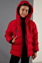 Plush Lined Inside, Zippered Pocket, Hooded Inflatable Coat for Boys, Boy's Coat 5760040 - 2
