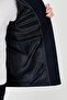 معطف صوف للرجال بقصة مريحة مزود بأزرار وياقة واقفة، باللون COAT - 5840099 - 6