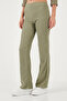 Slim Fit High Waist Wide Leg Textured Trousers Pants 5865944 - 3