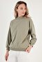 Cotton Stand Collar Basic Knitted Sweat SWEAT 5863323 - 4