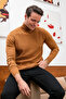 Regular Fit Turtleneck Cotton Knitwear Sweater Men's Sweater 6353462