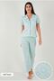 Regular Fit Shirt Collar Short Sleeve Pajama Set Pajama Set 65780124 - 2