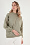 Cotton Stand Collar Basic Knitted Sweat SWEAT 5863323 - 3
