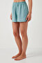 Shirt Collar Elastic Waist Short Sleeve Shorts Pajama Set Pajama Set 611Pt00123 - 3