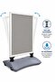 لوح رصيف إعلاني مزدوج الجوانب من Windpro B2 (50X70) رمادي - 3