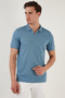 Slim Fit Cotton Polo Collar T Shirt Men's Polo Collar T Shirt5902141 - 4