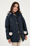 Plush Lined Hooded Puffer Coat Girl's Coat 6035034 - 2