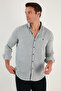100% Cotton Slim Fit Long Sleeve Shirt Men's Shirt Cf21S111498 - 3