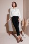 Regular Fit Satin Shirt with Tie Detail Shirt 611Go00159 - 2