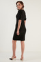 Sleeve Detailed V-Neck Slit Dress Dress 6058598 - 5