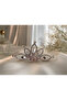 white crystal stone girl's bun crown - 2