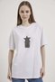 Crew Neck Starry Stone Tassel T-Shirt - 2