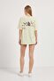 Women's Cat Back Print Summer Yellow Oversize T-Shirt - 5