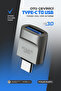 محول محول من النوع C إلى USB 3.0 (عالي السرعة) لنقل البيانات Otg