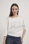 Armalife 11360 boat neck women's blouse with stone text detail - 2
