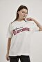 Armalife 2184 Front and Back Printed Strawberry Themed T-Shirt with Collar for Women
