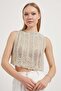 Armalife 2800 Silvery Crop Women's Knitwear Bluz