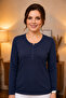 Basic Wide Fit 100% Cotton Long Sleeve T-Shirt - 4