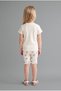 Printed Curly Edge Ribbed Camisole Shorts 2-Piece Pajama Set Baby Girl H9310A526Sm - 3