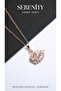 White Zircon Stone Swan Steel Necklace