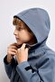 Windproof Hooded Zippered Pocket Fleece Lined Raincoat Boys G9607A826Au - 4