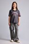 Wideleg Cargo Fit Wide Leg Cargo Jean Pants with Pockets for Girls E7879A825Au - 2