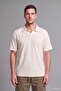 100% Cotton Relax Fit Short Sleeve Ecru Polo T-Shirt H4589Ax26Au - 2