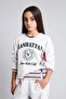 Cotton Relax Fit Short Sleeve Crew Neck Printed Thick Sweatshirt Girl Child H9737A826Au - 3