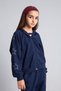 School Hooded Zippered Star Detailed Sweatshirt Cardigan Girls I2953A826Au - 3