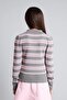 Regular Fit Polo Collar Striped Sweater for Girls I1736A826Au - 5