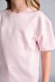 Okul Relax Fit Crew Neck Drop Shoulder Short Sleeve Basic T-Shirt Girl Child H6034A826Au - 4