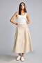 A-Line Regular Waist Gabardine Midi Skirt I3159Ax26Au - 4